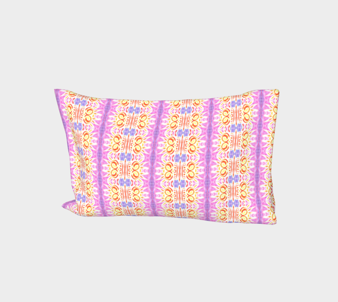 Courtship Striped Pink Purple Red Yellow Lavender Bedroom Pillow Cases preview