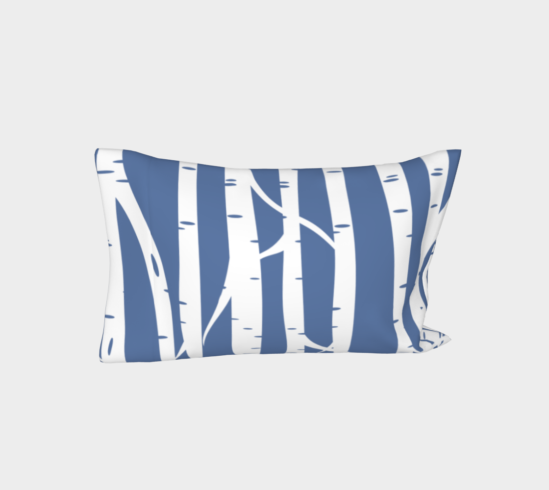 Koivu Bed Pillow Sleeve Blue thumbnail #4