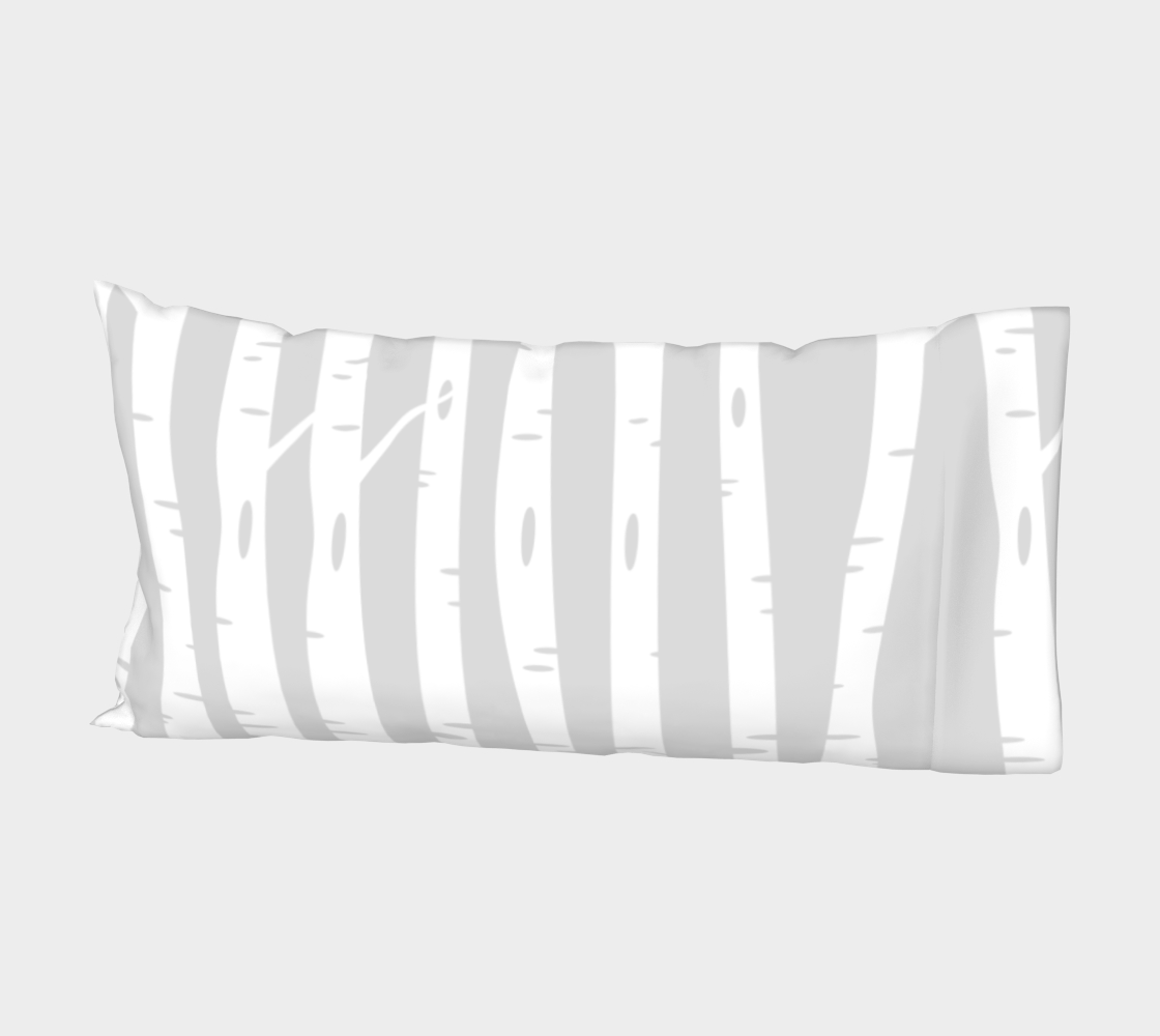 Koivu Bed Pillow Sleeve Grey 3D preview