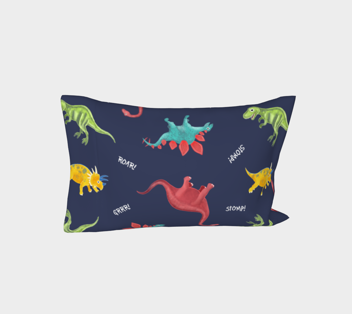 Dinosaur Bed Pillow Sleeve preview #3