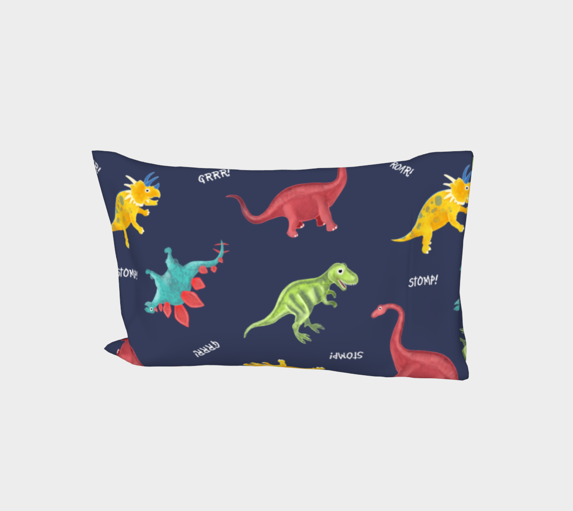 Dinosaur Bed Pillow Sleeve preview #1