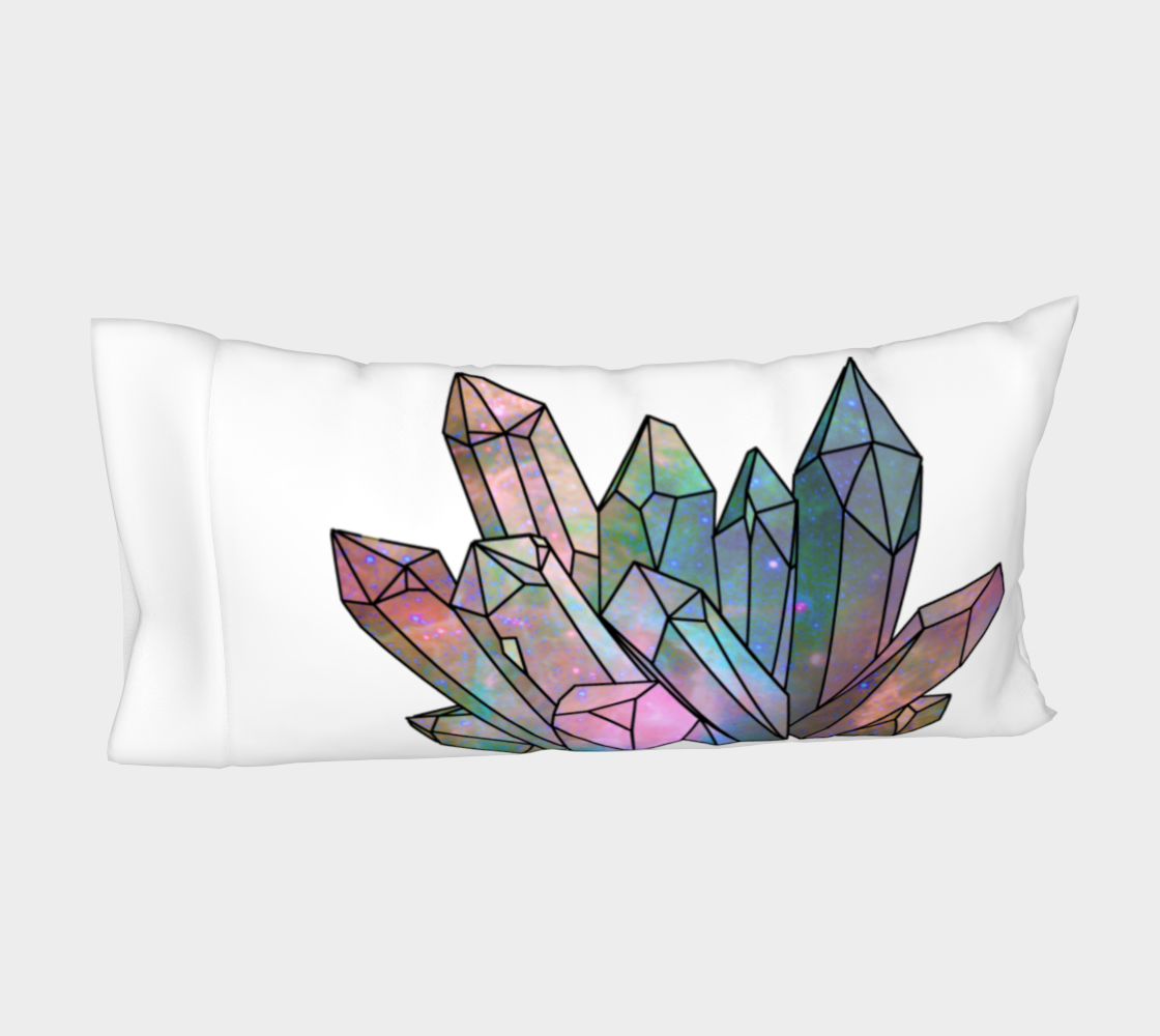 Cosmic Crystals Unicorn Rainbow Aura Day Bed Pillow Sleeve AOW preview #4