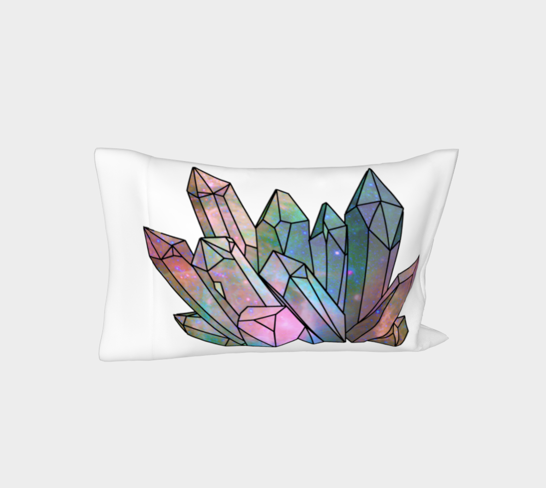 Cosmic Crystals Unicorn Rainbow Aura Day Bed Pillow Sleeve AOW preview #3