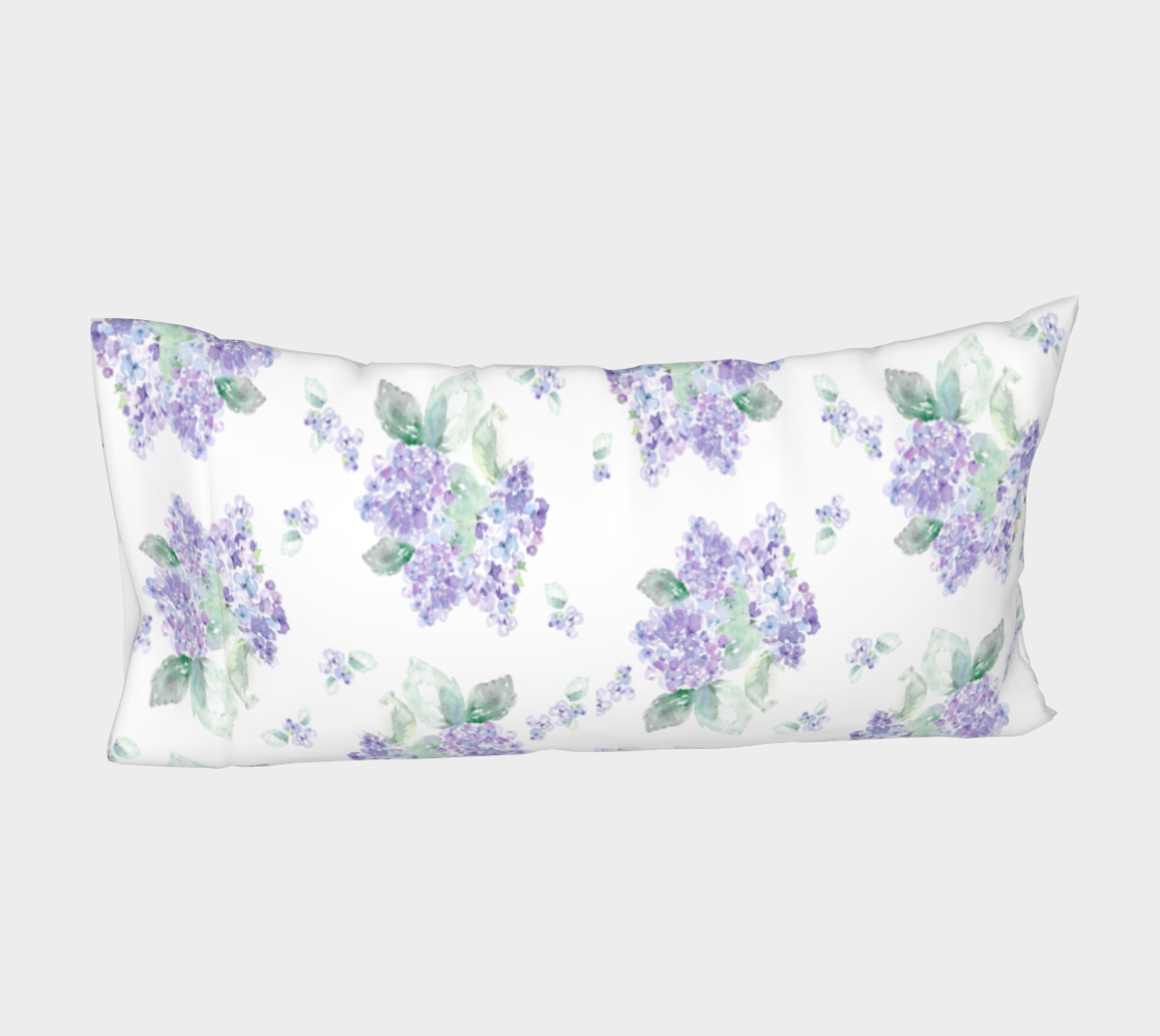 Aperçu de Purple Hydrangea Pillow sleeve #4