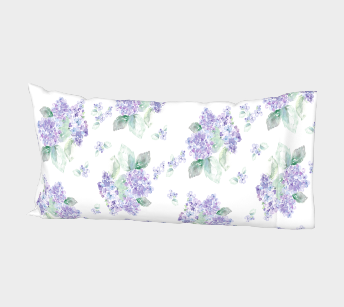 Aperçu de Purple Hydrangea Pillow sleeve #2