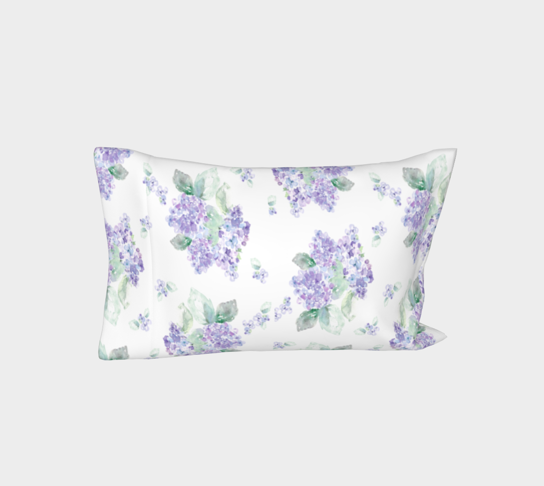 Aperçu de Purple Hydrangea Pillow sleeve #3