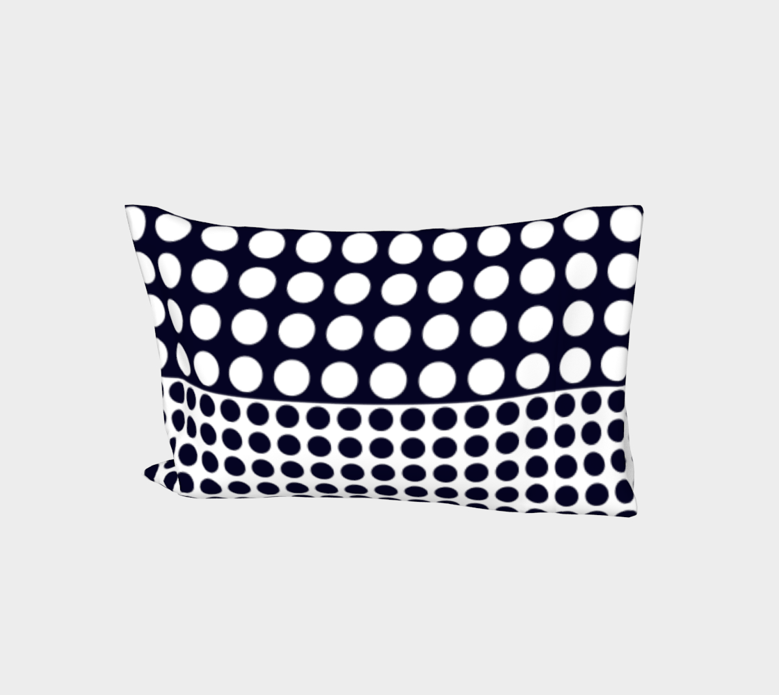 Navy blue and white polka dots preview #1