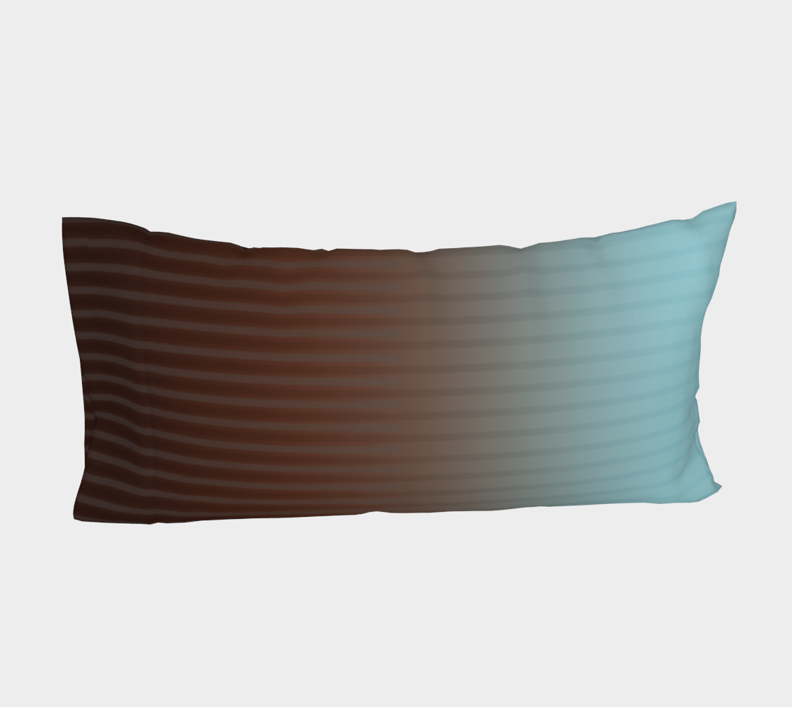 Light Teal Brown Ombre Stripe preview #4