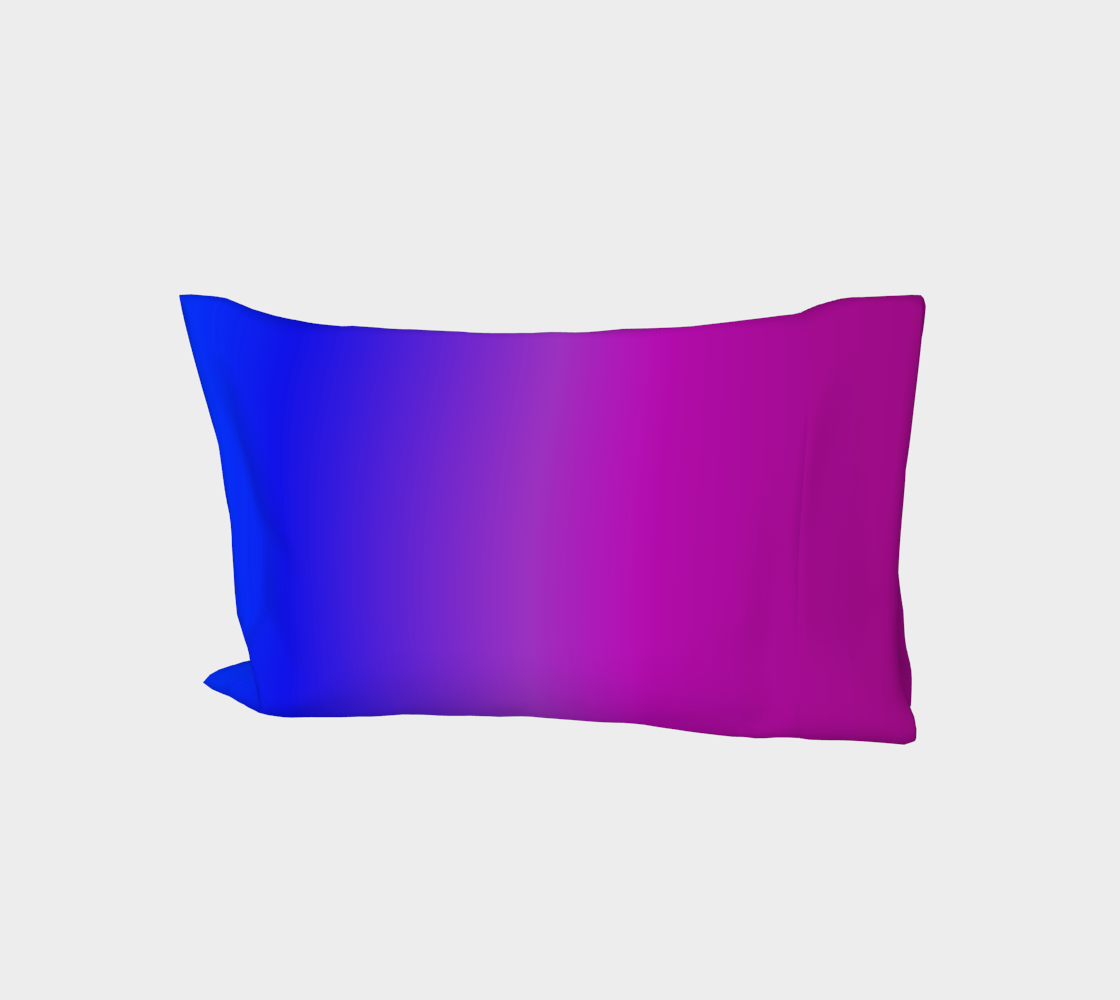 Aperçu de Purple to Blue Blend Bed Pillow Sleeve, AWSM
