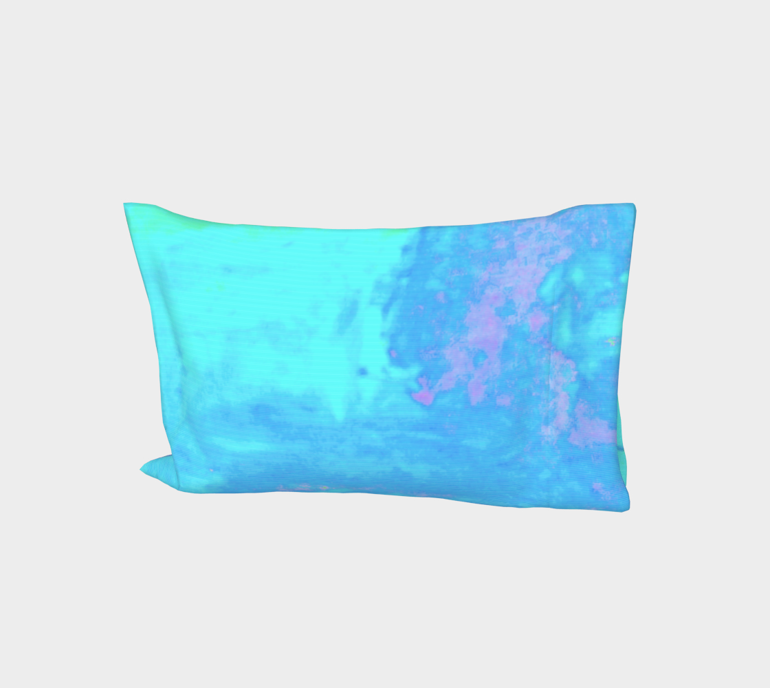 Aqua Green and Blue Pillow Sleeve aperçu
