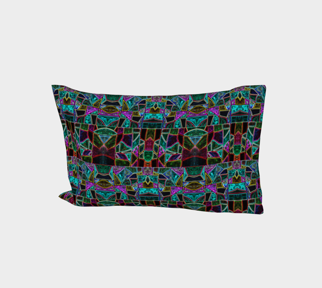 Detroit Kaleidoscope Bed Pillow Sleeve preview
