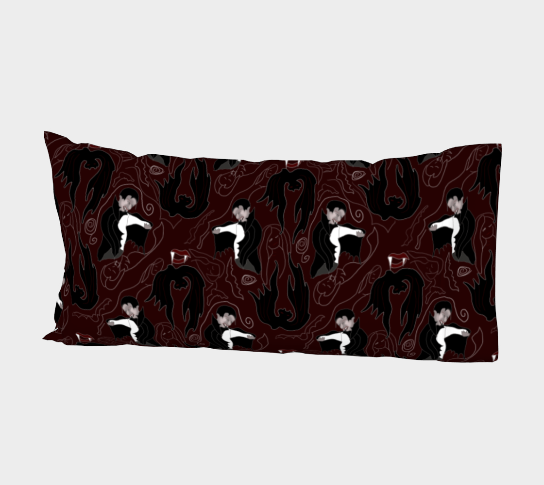 Aperçu de Vampire Pattern Bed Pillow Sleeve #2