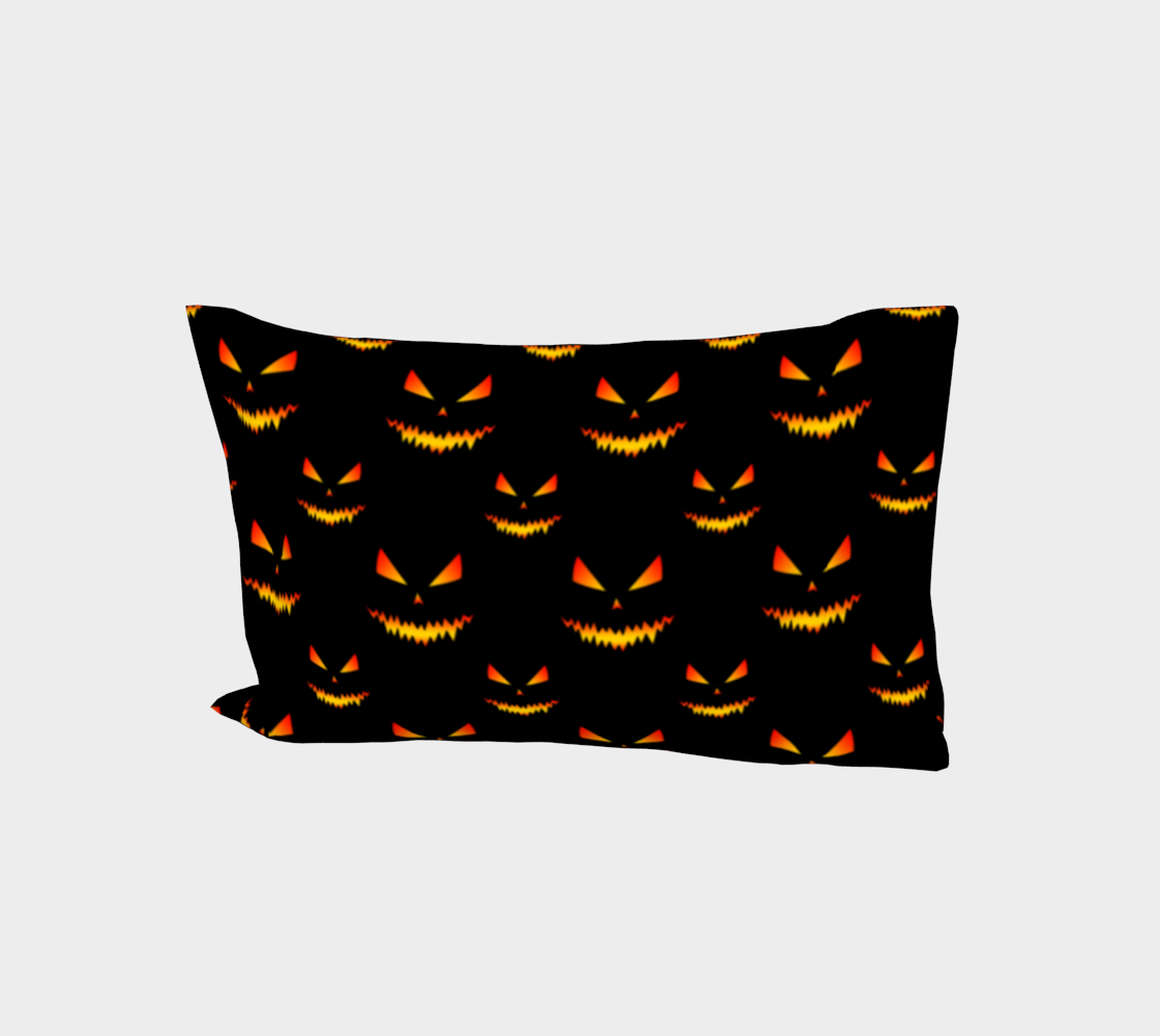 Jack O'Lantern face Halloween Cool Scary orange yellow black pattern preview