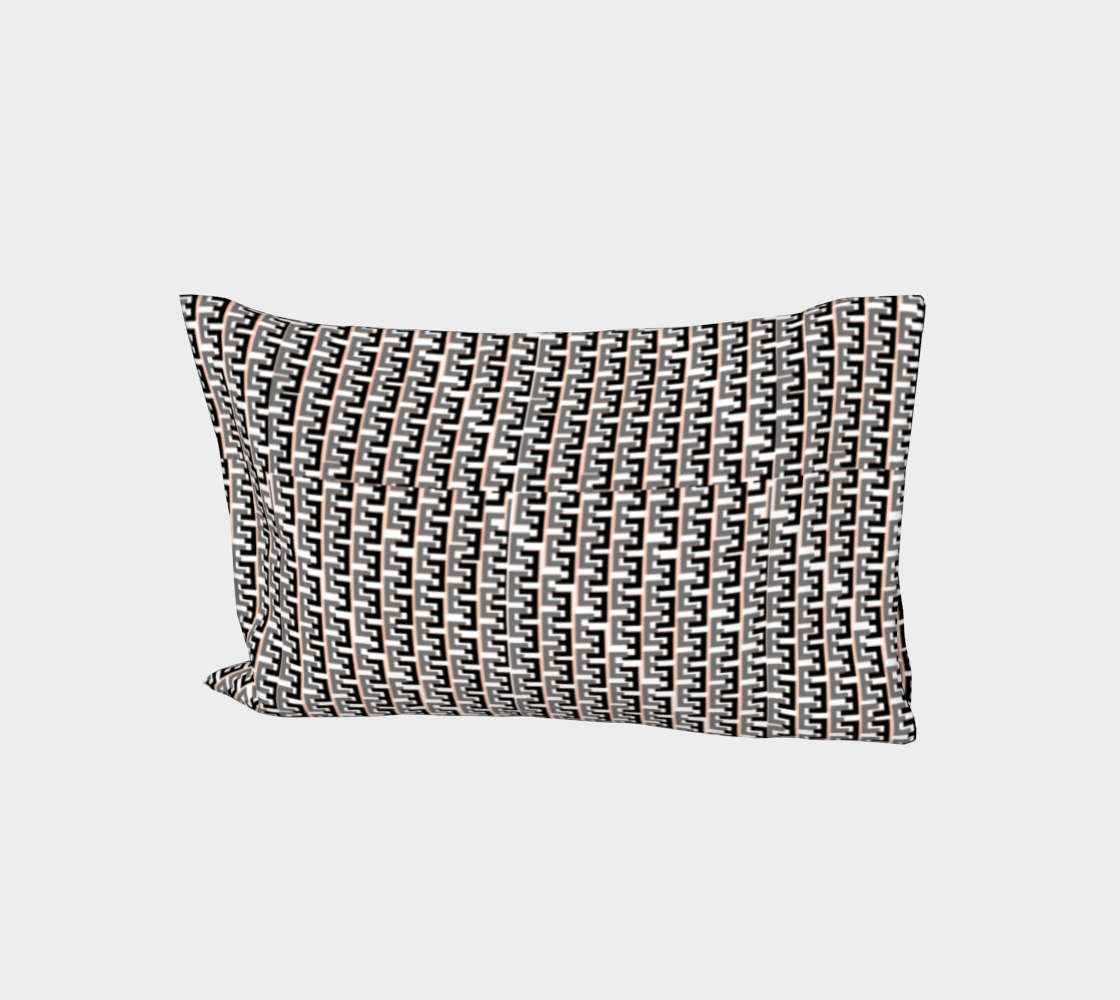 Vintage Gray Tooth Zipper Bed Pillow Sleeve aperçu