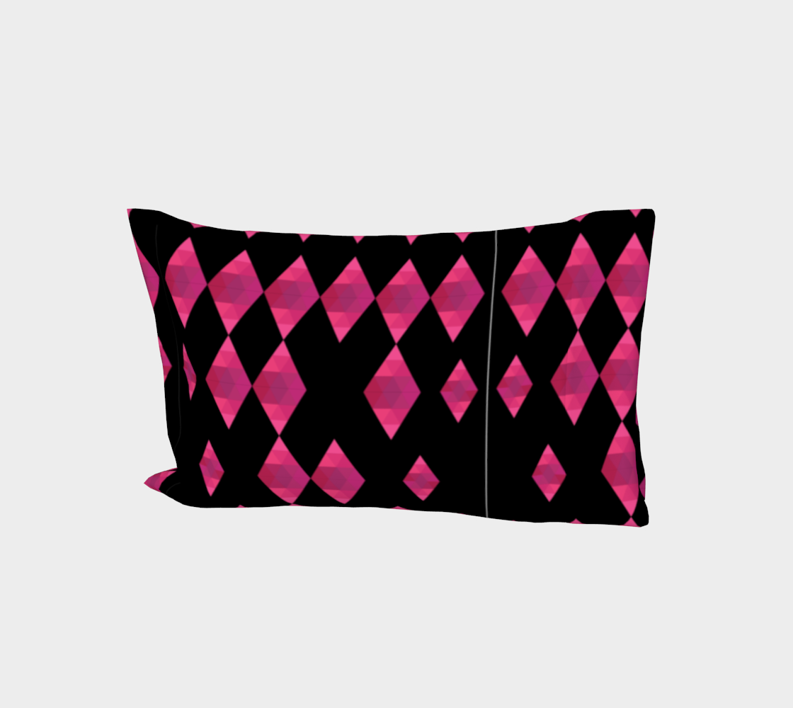 Classic Pink Diamond Bed Pillow Sleeve aperçu