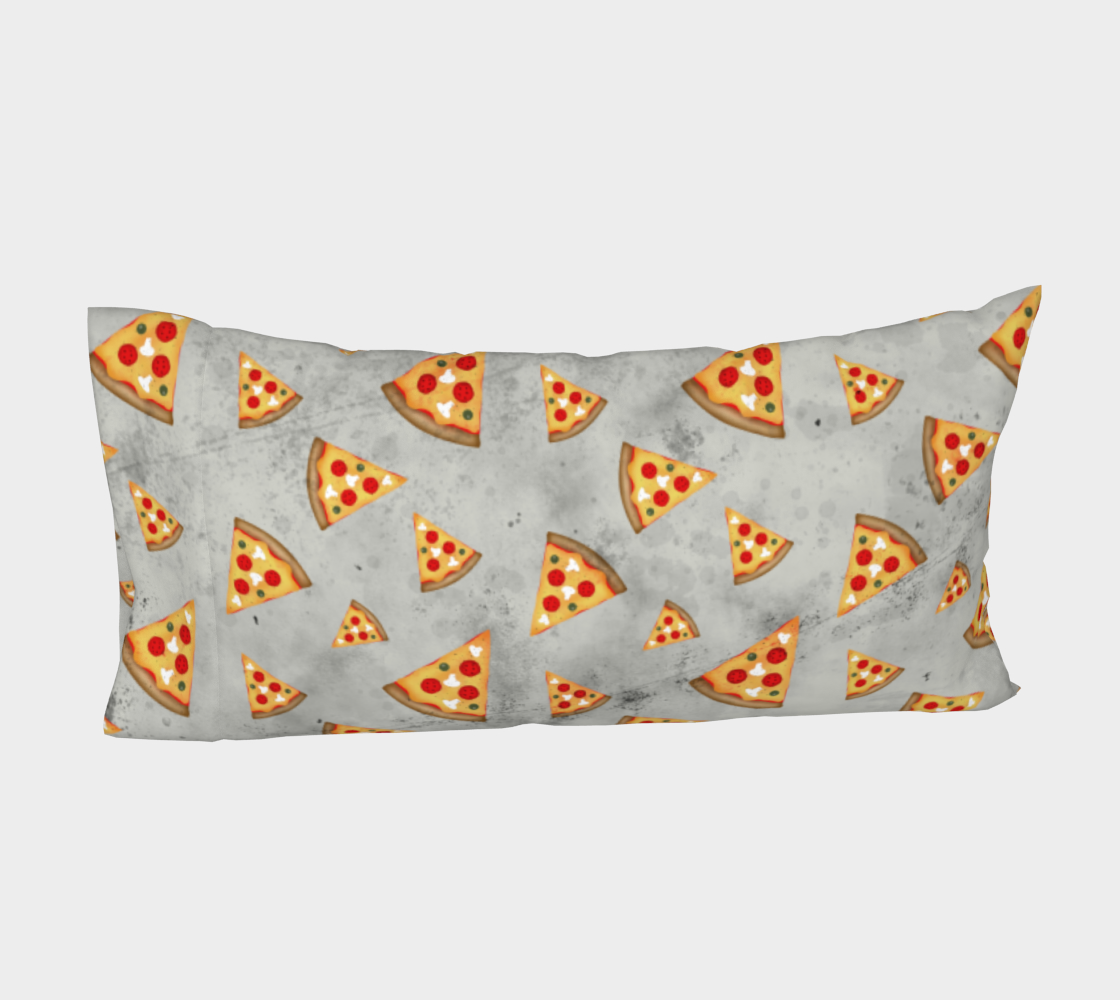 Aperçu de Pizza slices vintage gray pattern #4