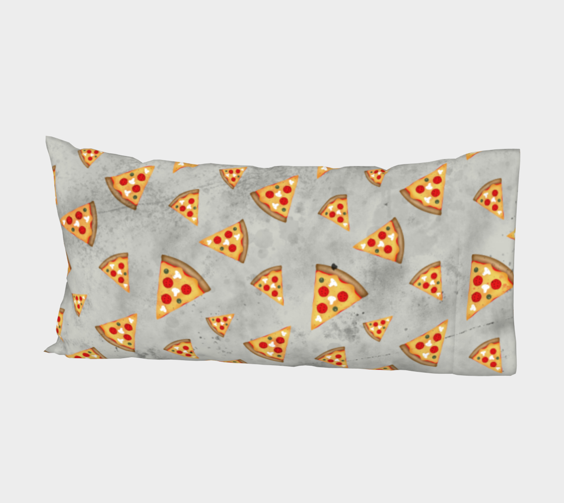 Aperçu 3D de Pizza slices vintage gray pattern