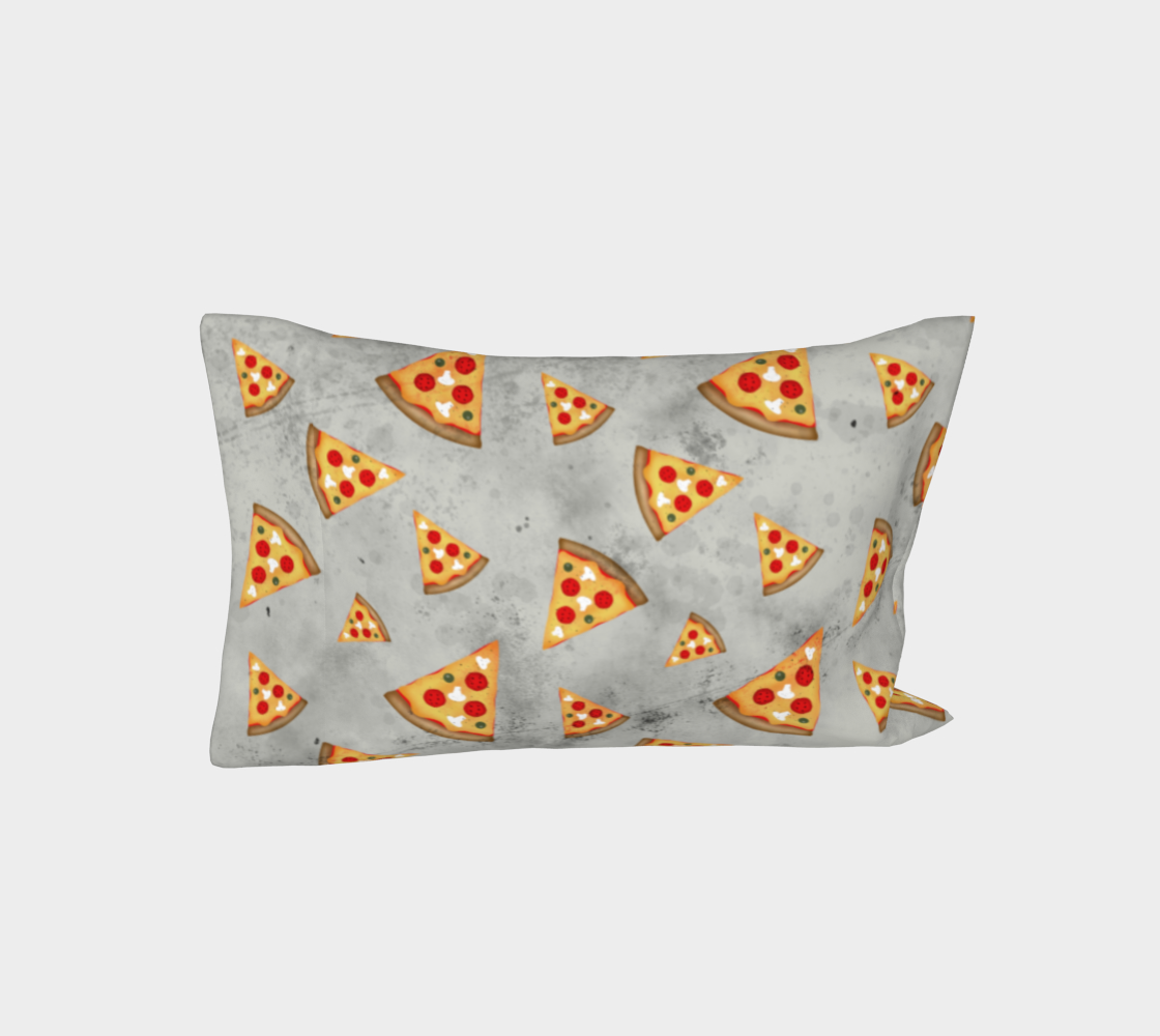 Aperçu de Pizza slices vintage gray pattern #3