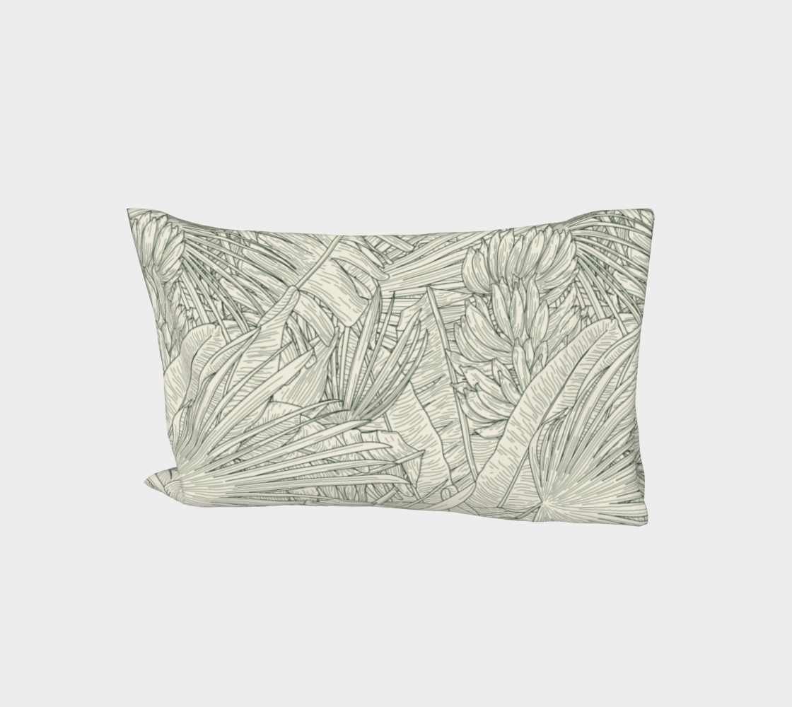 Modern Tropical Jungle Print Pillow Sleeve aperçu