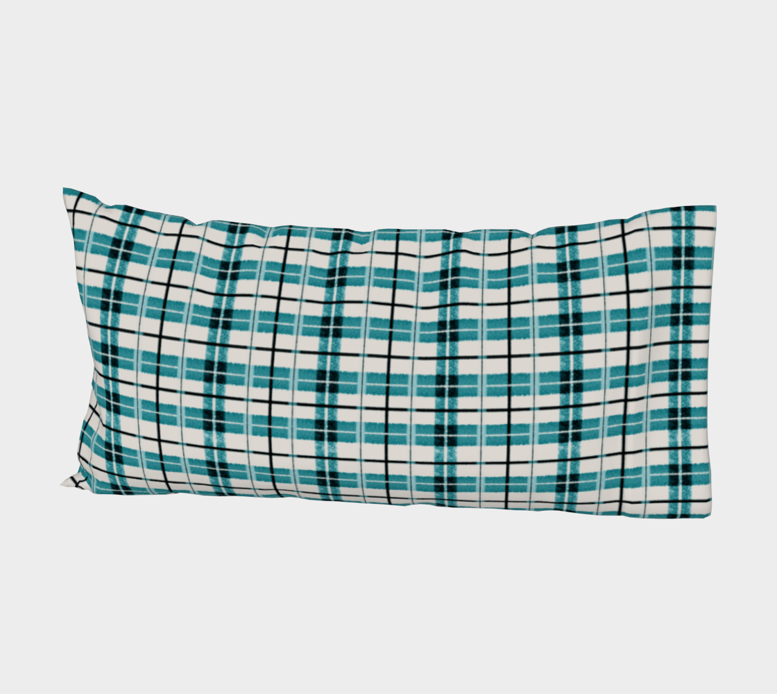 Teal Green and Dusty Tan Plaid preview #2