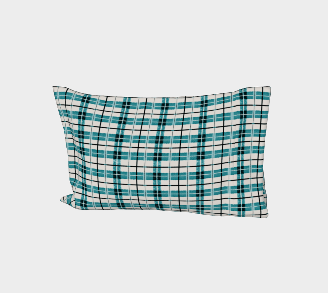 Teal Green and Dusty Tan Plaid preview