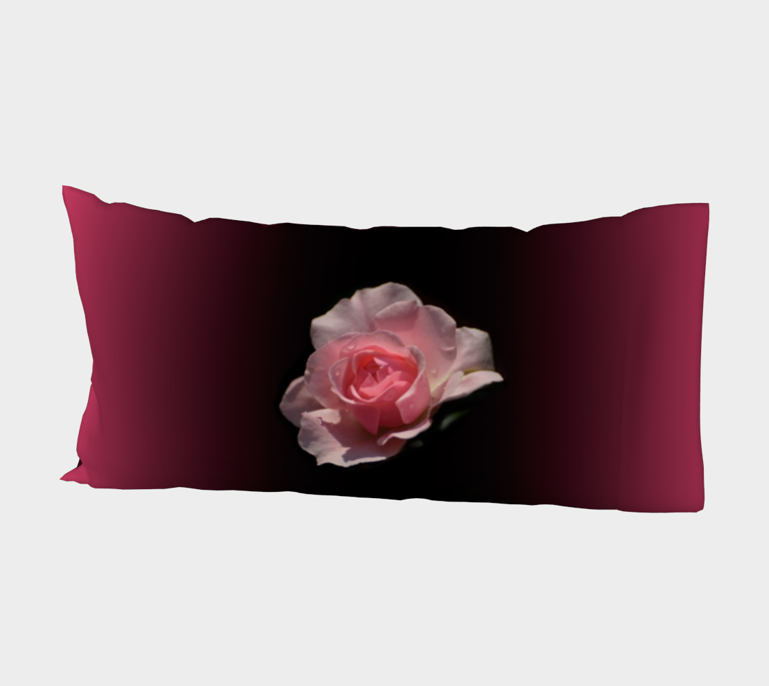 Pink Rose Ombre Dark Wine Red Gothic Tile 3D preview