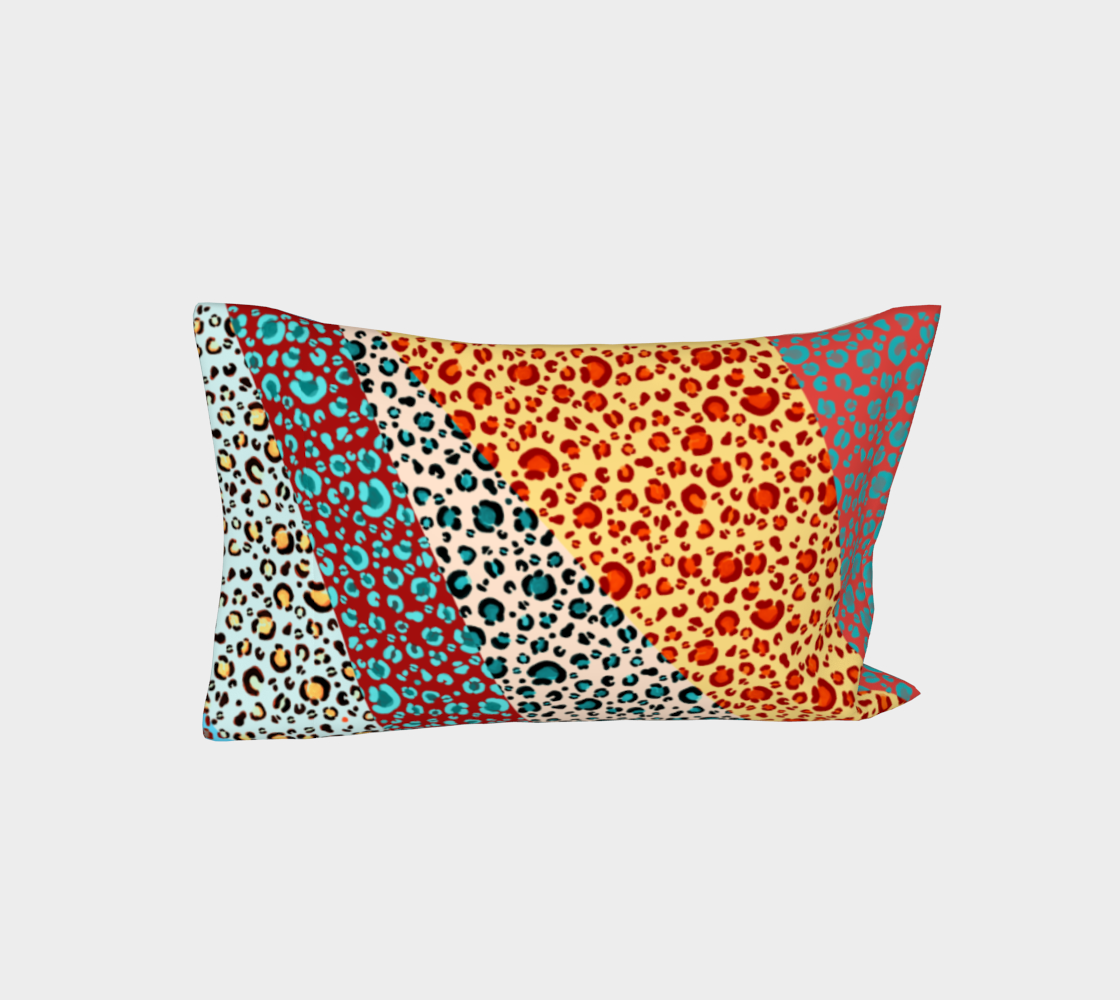 Leopard Print Colour Block Multi Coloured preview #3