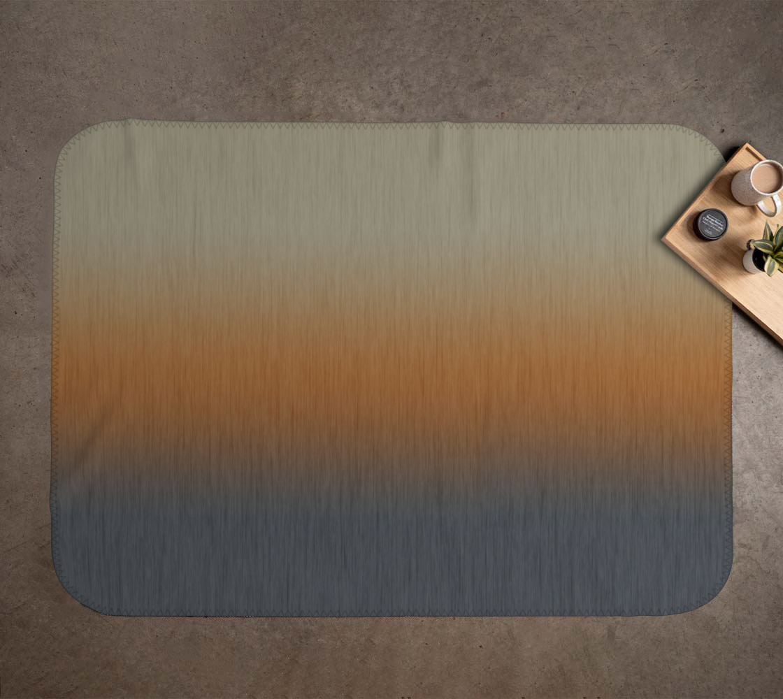 Ombre Khaki Burnt Orange Slate Grey Abstract Miniature #2