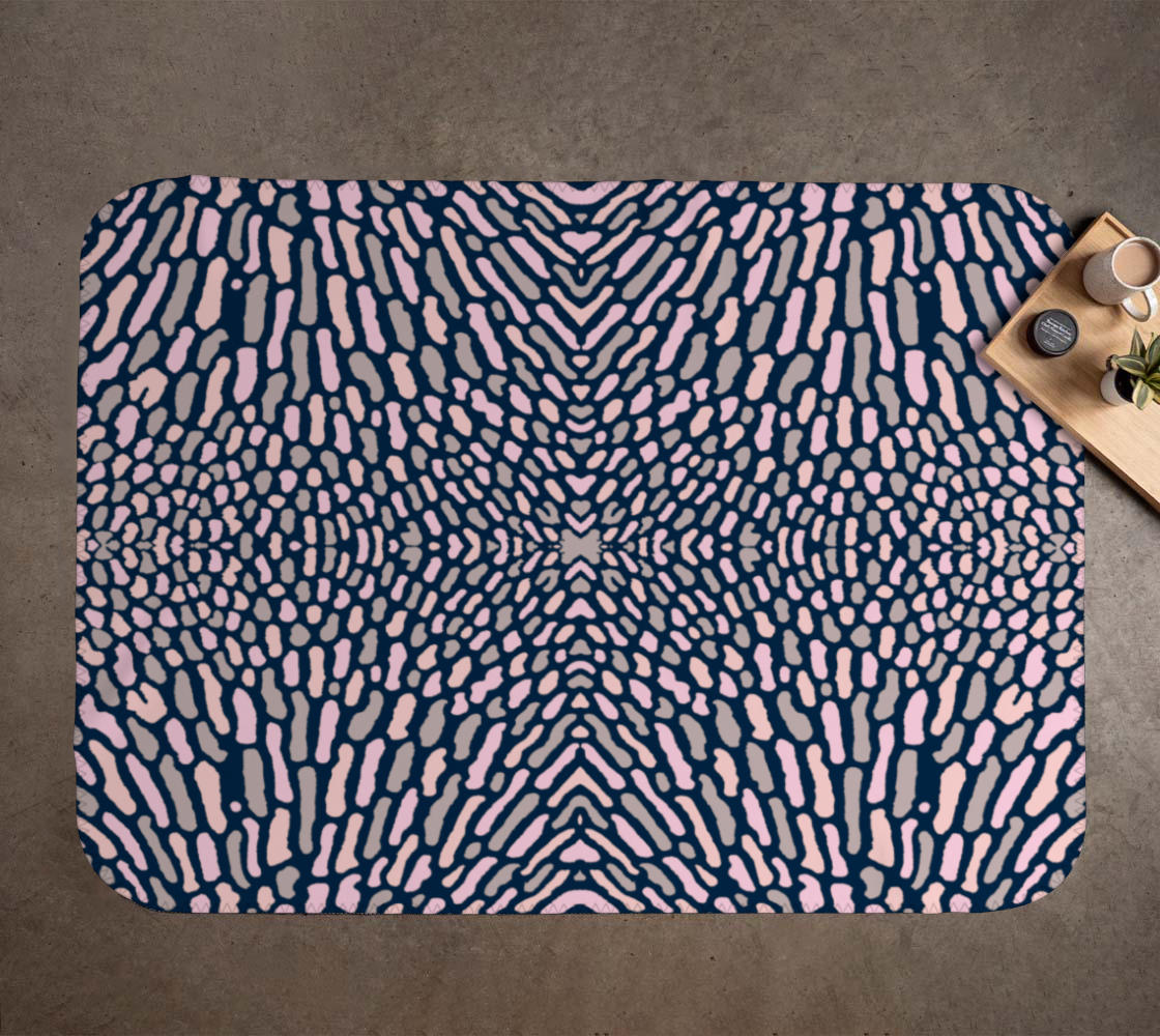 Organic Abstract - Navy Blue Blanket preview