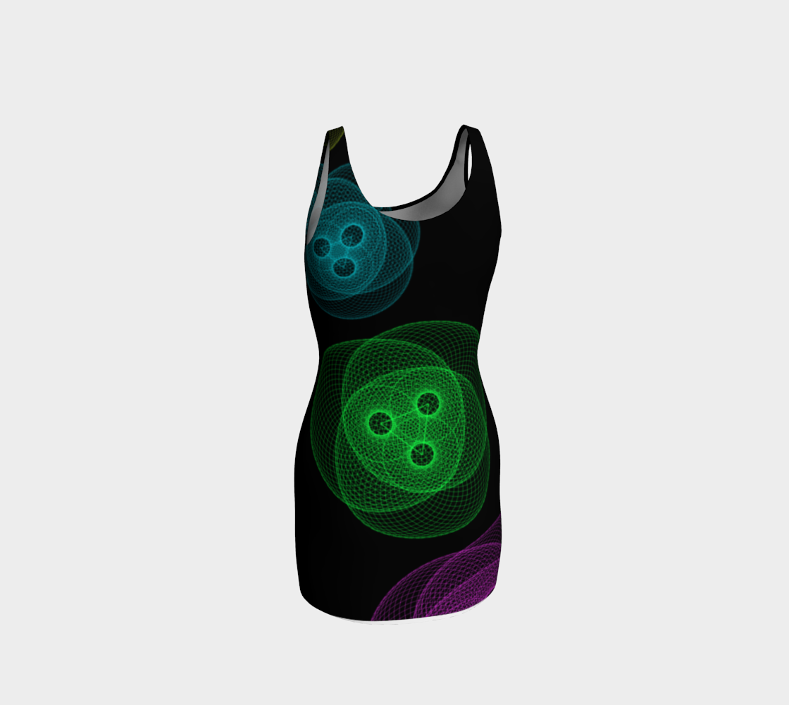 Into the Cosmos Body Con Dress preview #3