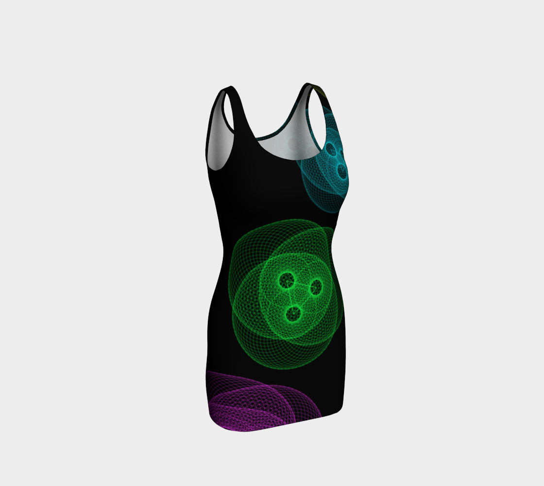 Into the Cosmos Body Con Dress preview #1