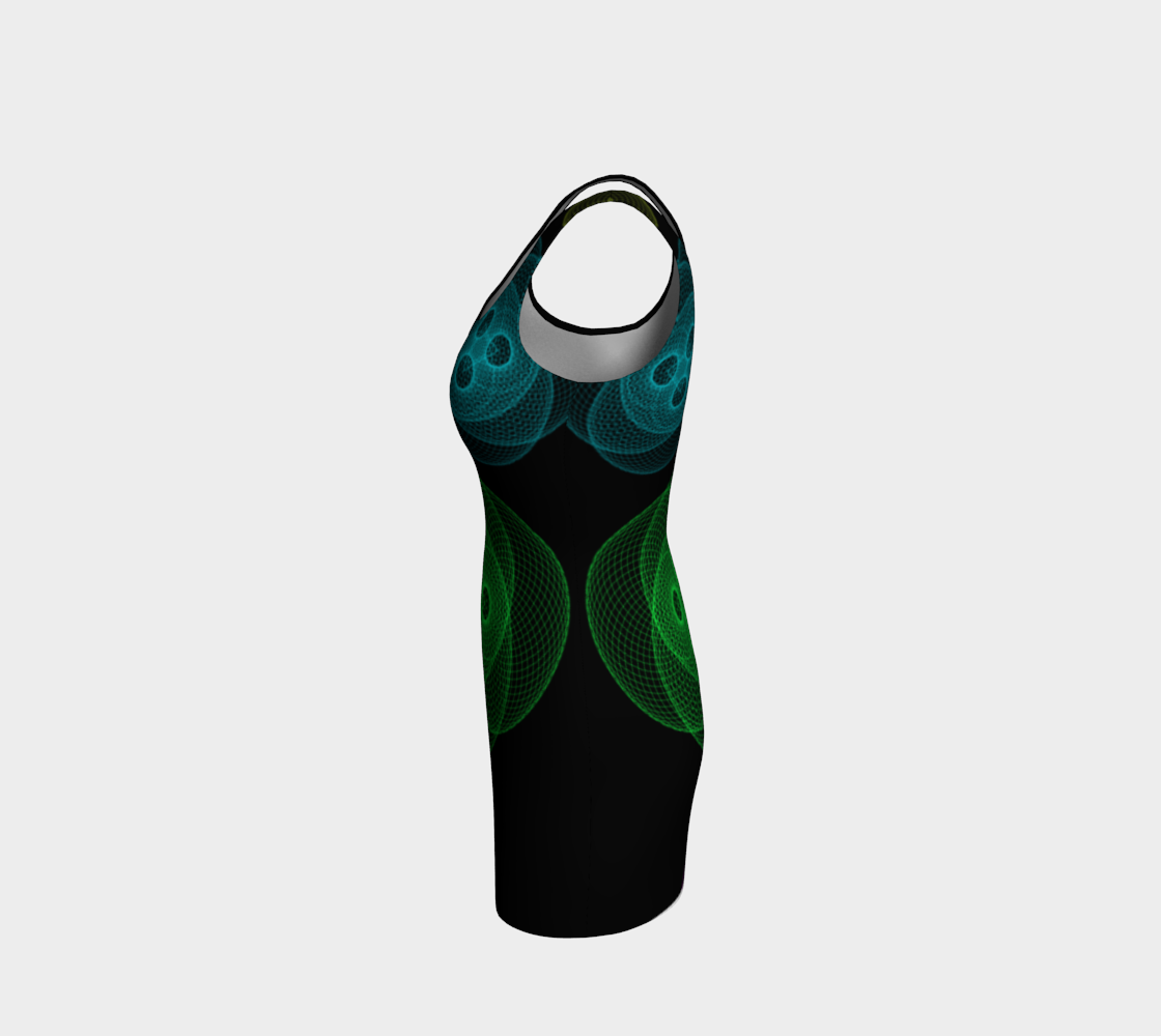 Into the Cosmos Body Con Dress preview #2