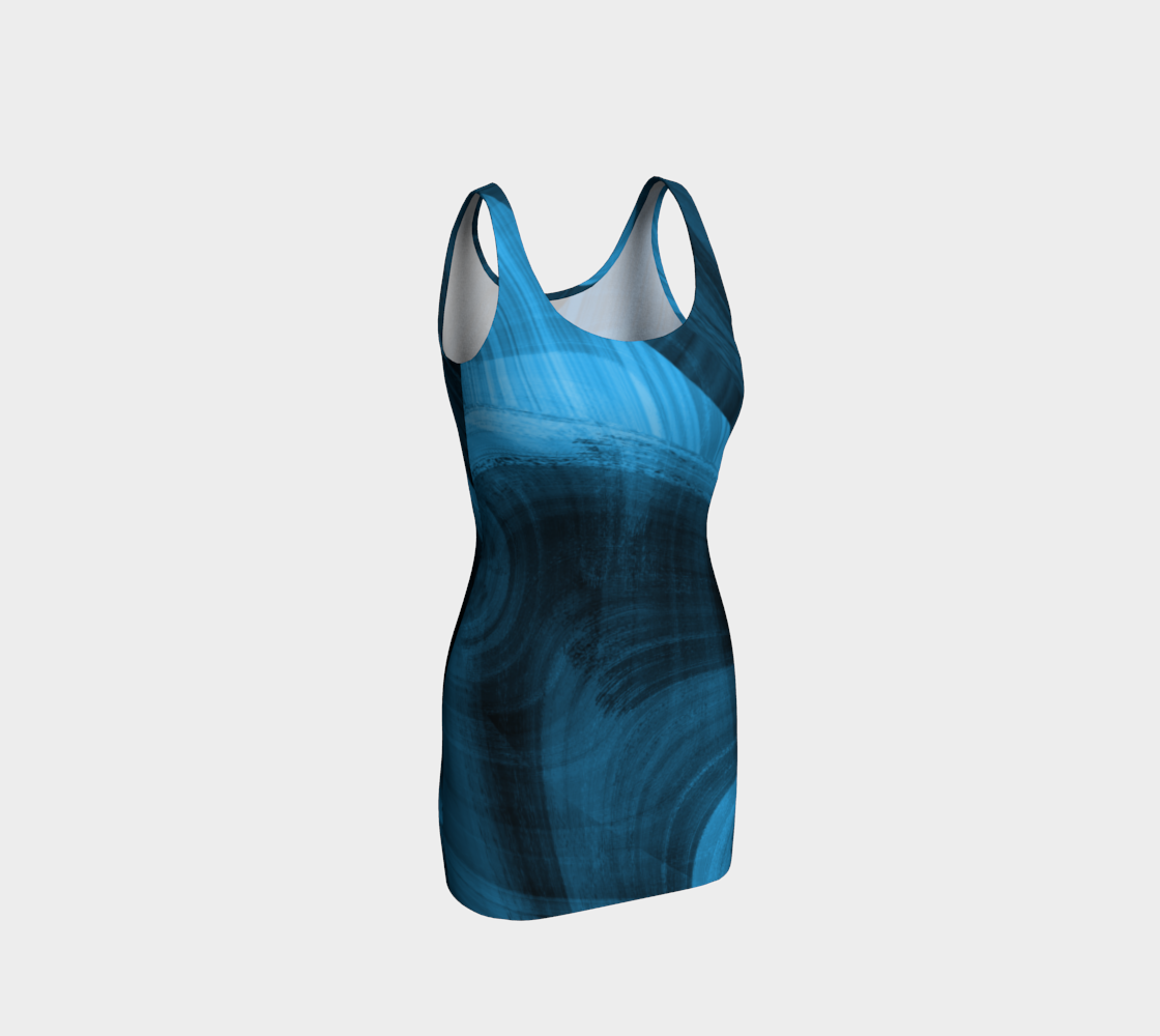Bluish Black Hole Bodycon Dress preview #1