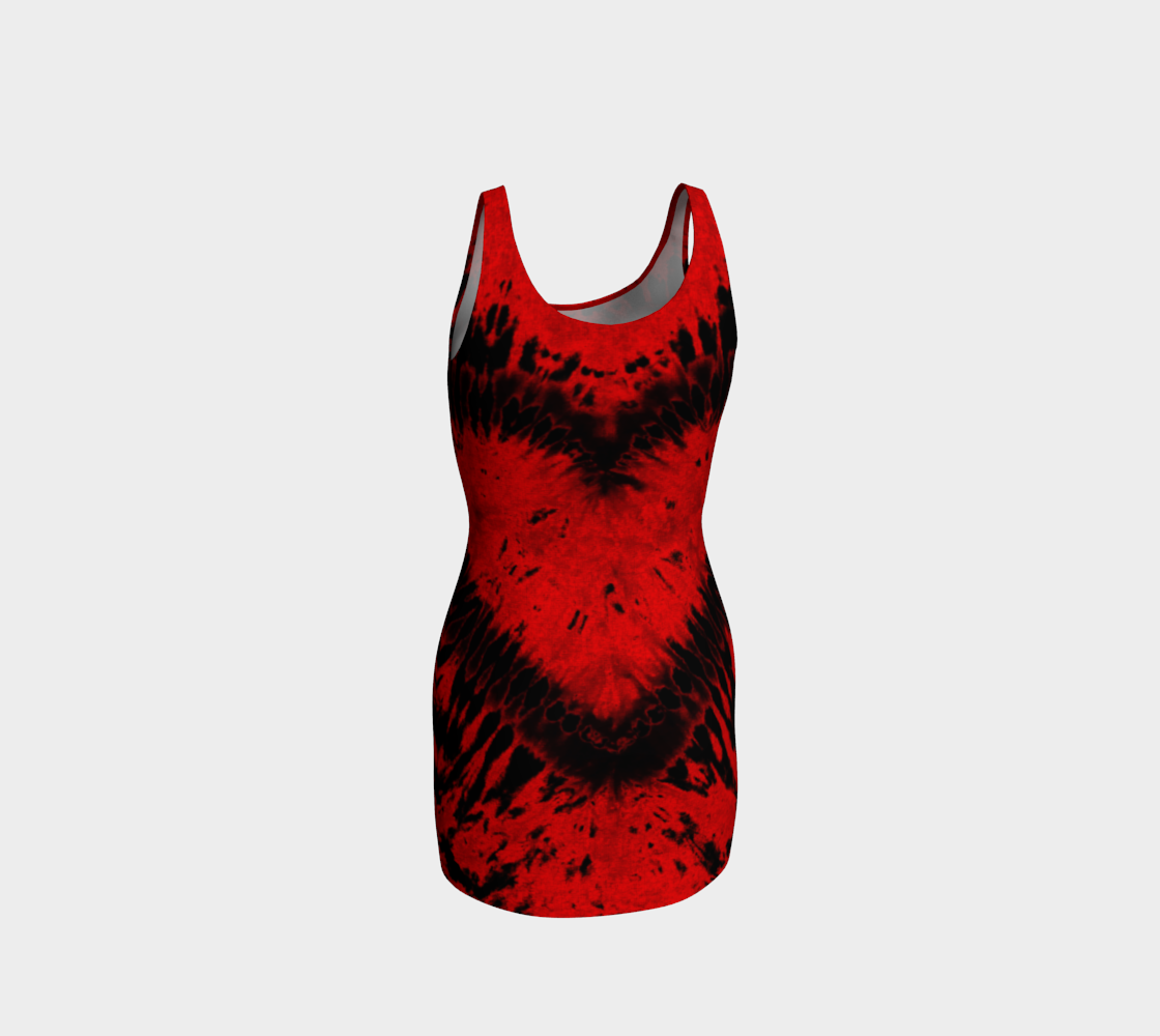 Red Black Heart Bodycon preview #3