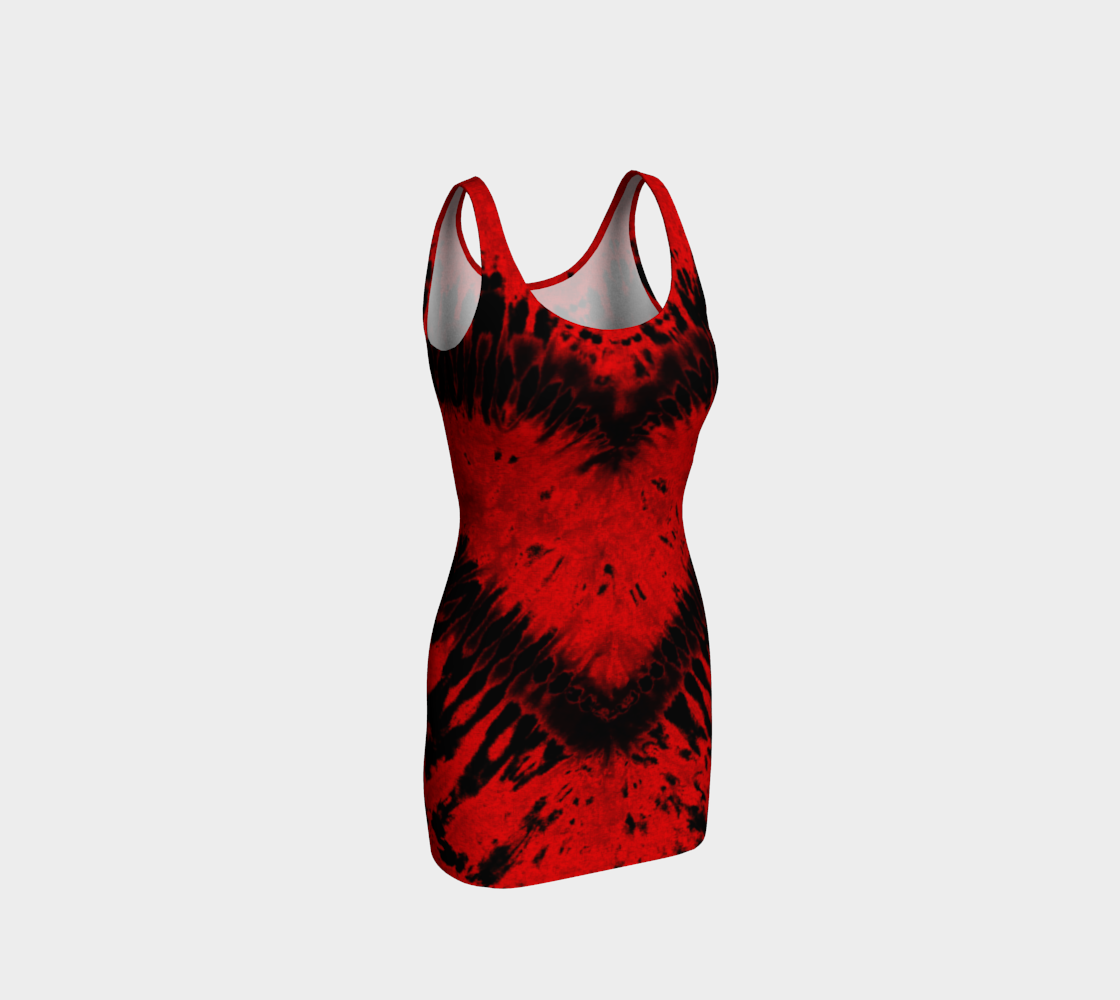 Red Black Heart Bodycon preview #1
