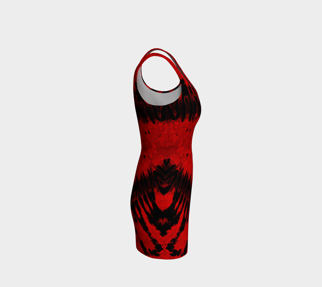 Red Black Heart Bodycon preview #4