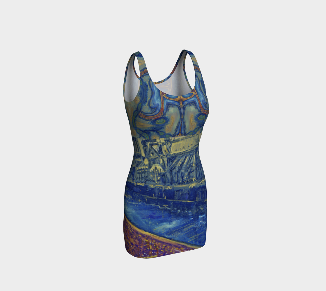"Notre Dame Tribute: 4-15-19 by Lowell S.V. Devin" / Commemorative Bodycon Dress preview