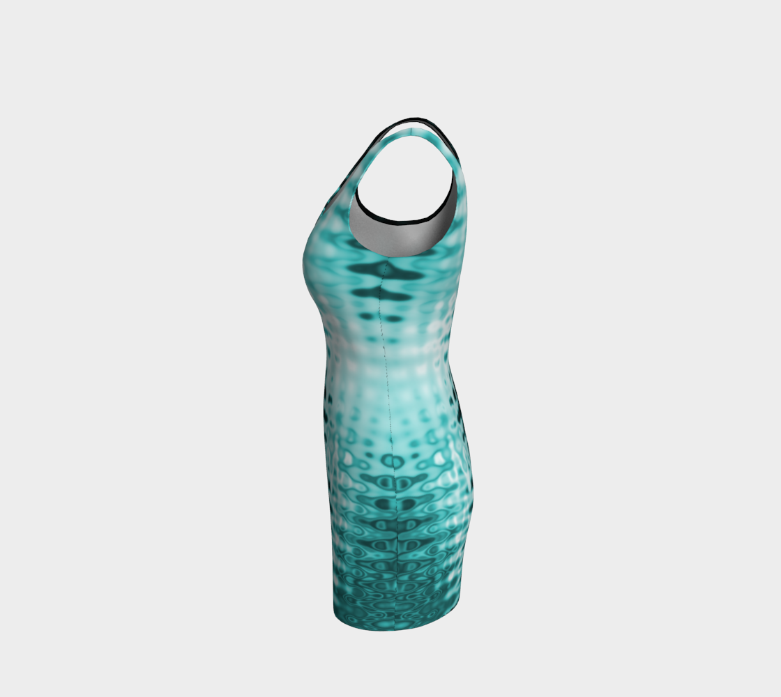 blue rave bodycon dress preview #2