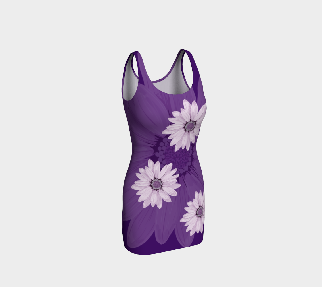 Purple Daisy Bodycon Dress preview