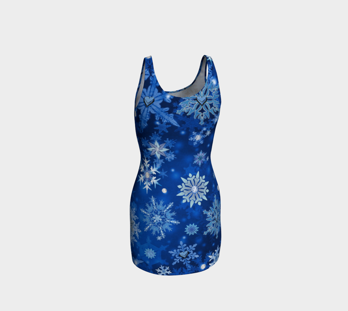Blue Snowflakes Christmas Winter Holidays preview #3