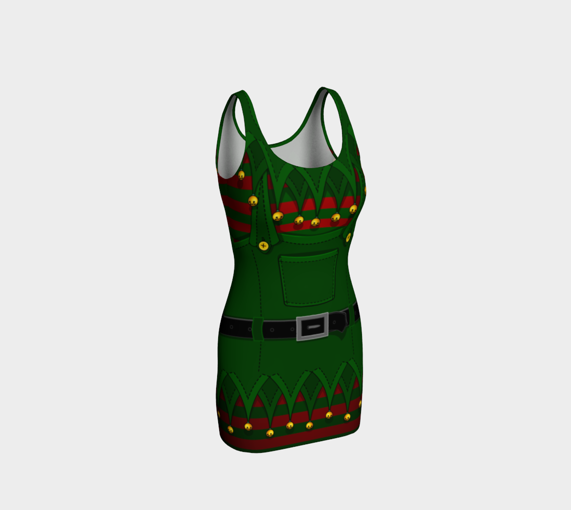 Christmas Elf Dresses Festive Holiday Dresses Fitted preview