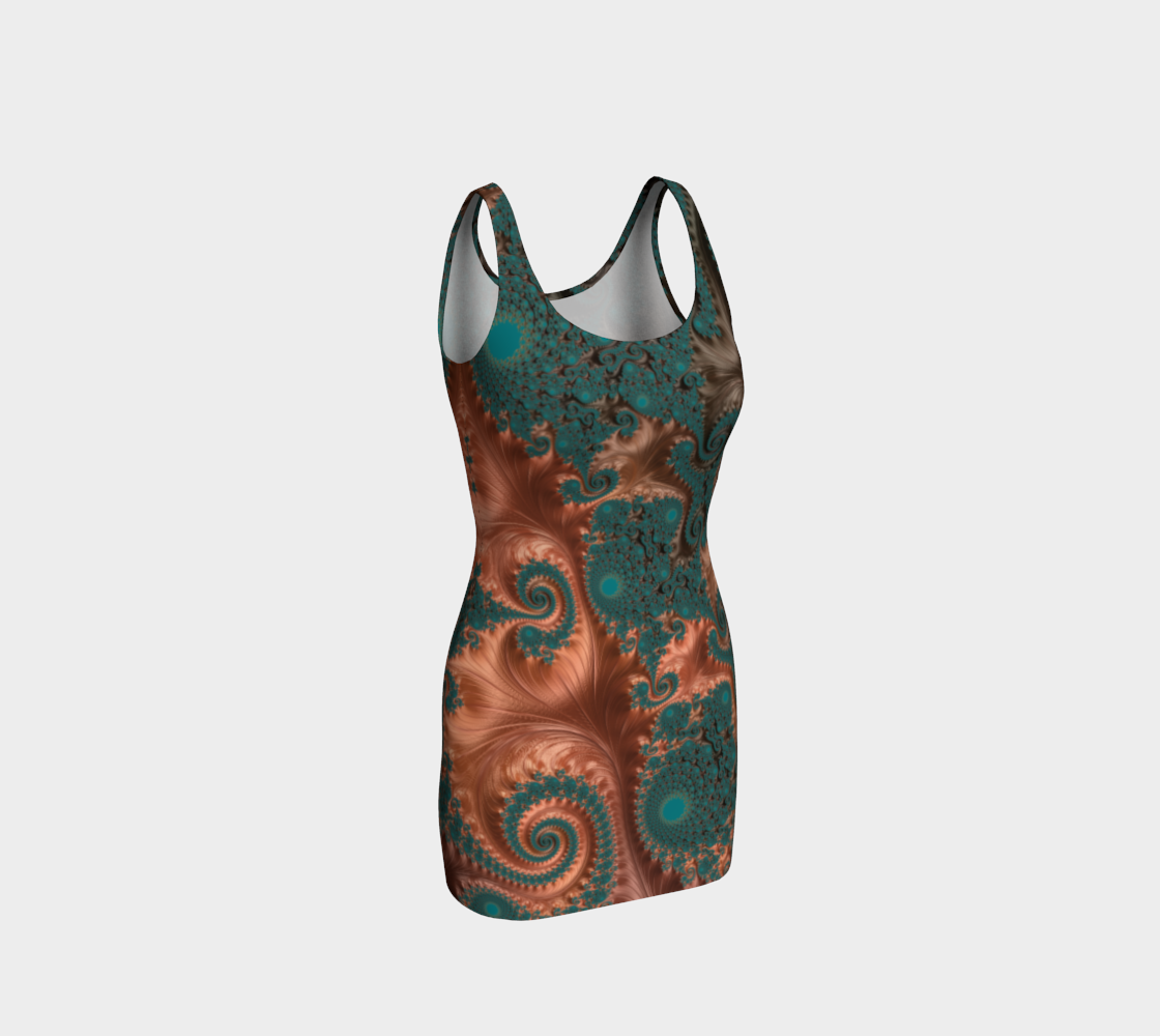 Copper Leaves Bodycon Dress preview