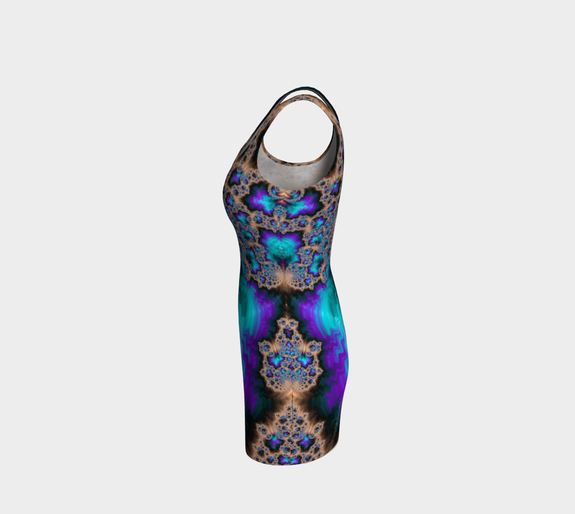 Electric Ocean Bodycon Dress preview #2