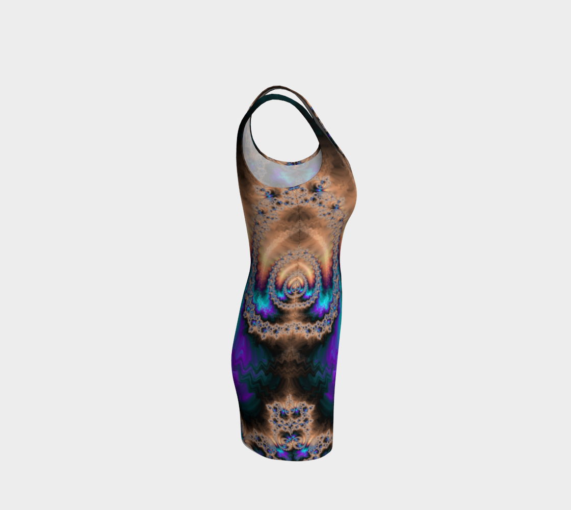 Electric Ocean Bodycon Dress preview #4