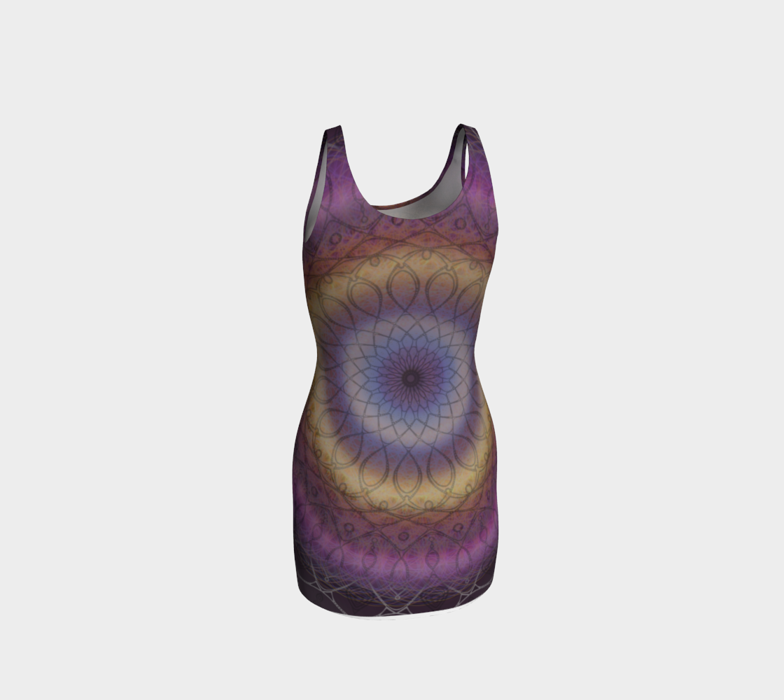 Sonic Mandala Bodycon Dress preview #3