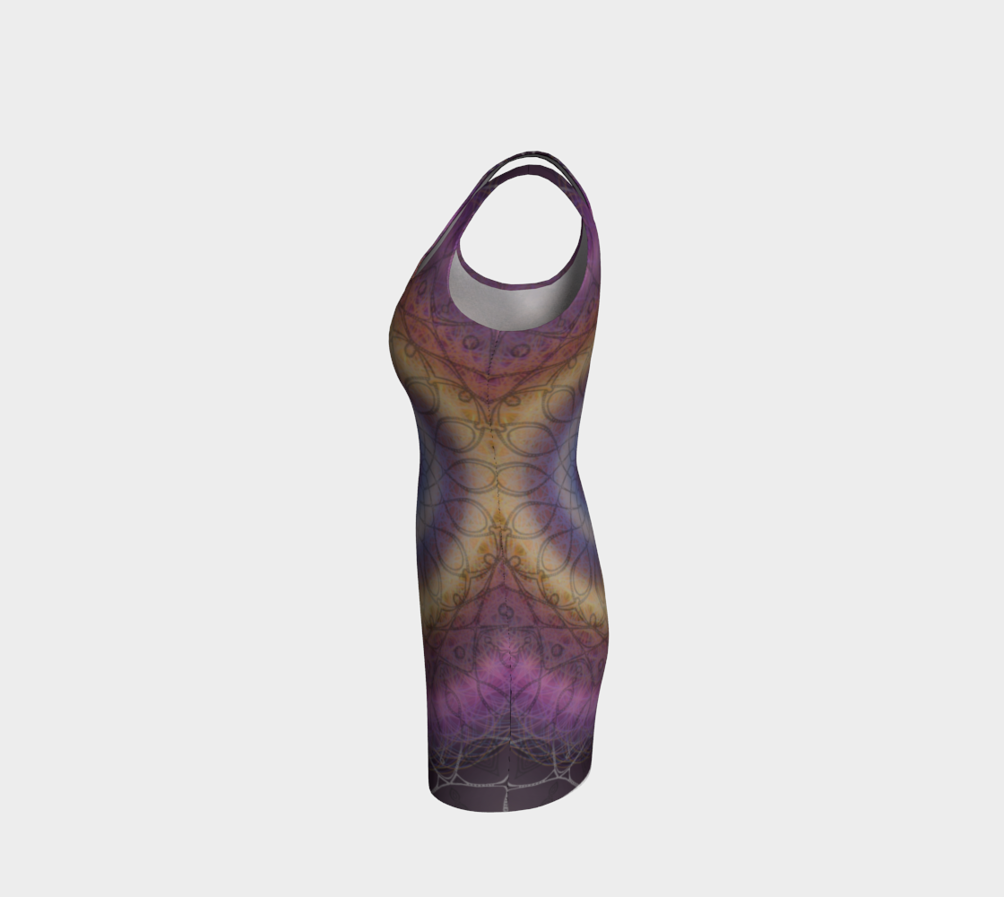 Sonic Mandala Bodycon Dress preview #2