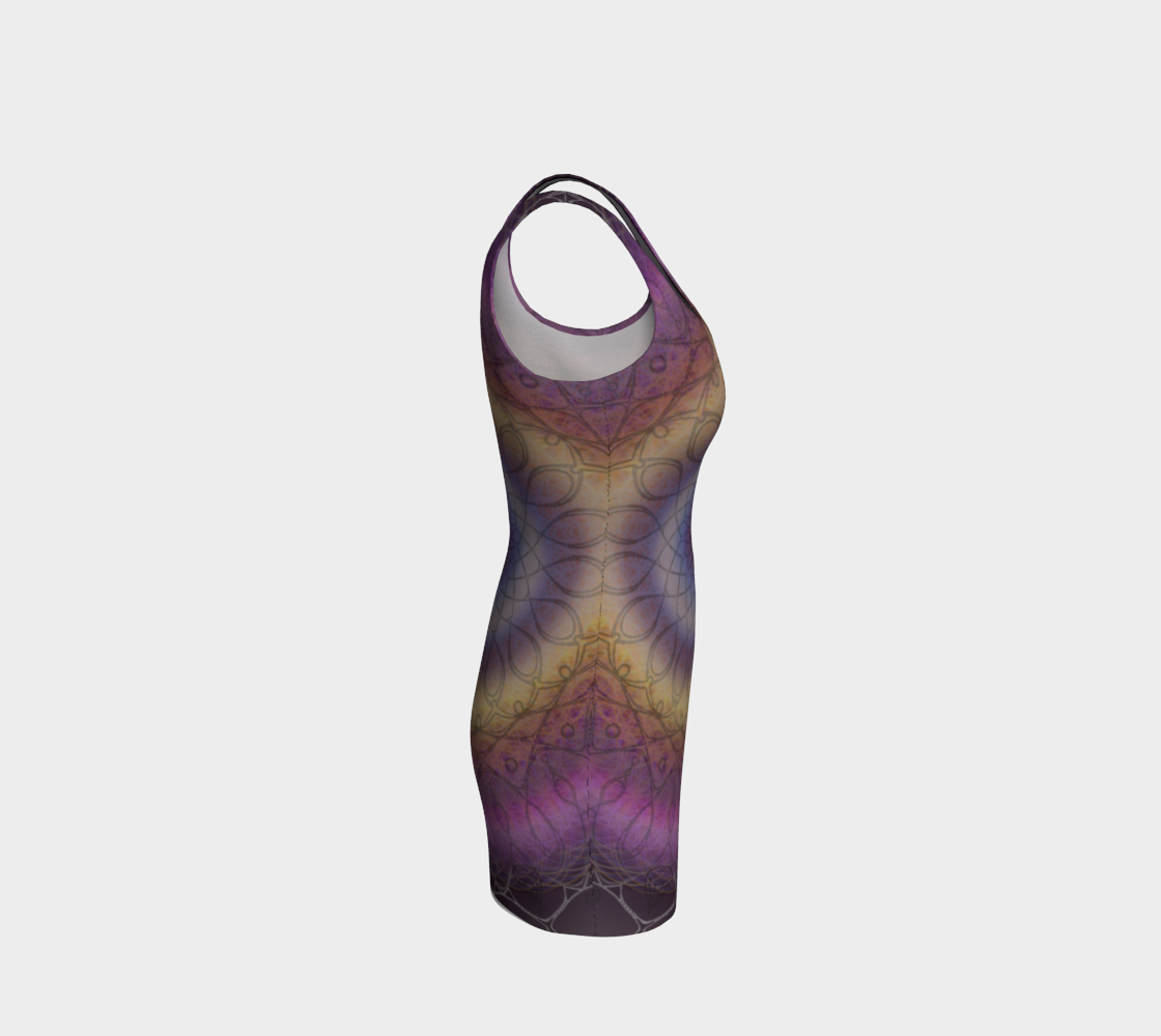 Sonic Mandala Bodycon Dress preview #4