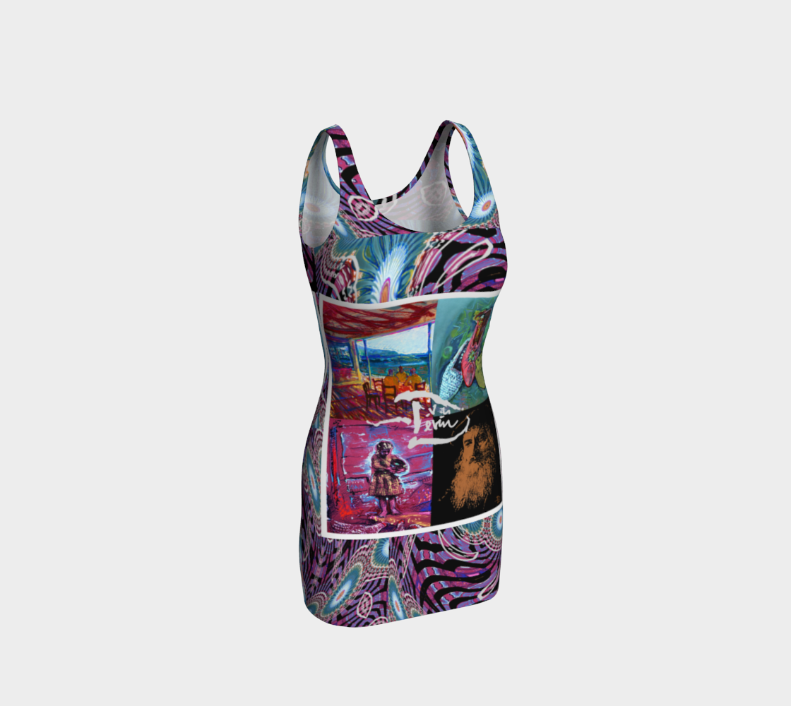 Devin 4-Way Avatar Pin-Up-Print Bodycon preview
