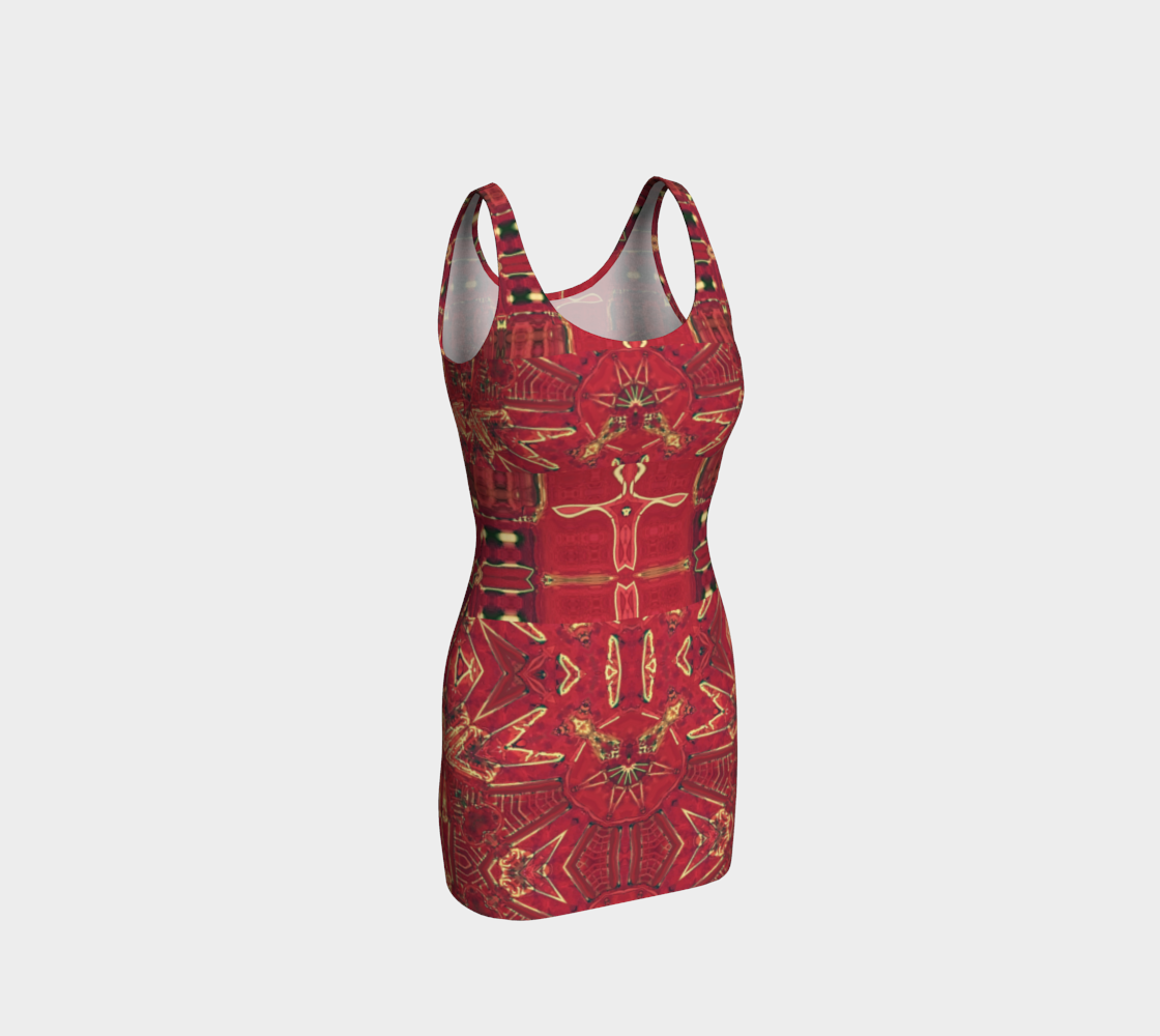 Red Ice Crab Claw Bodycon preview