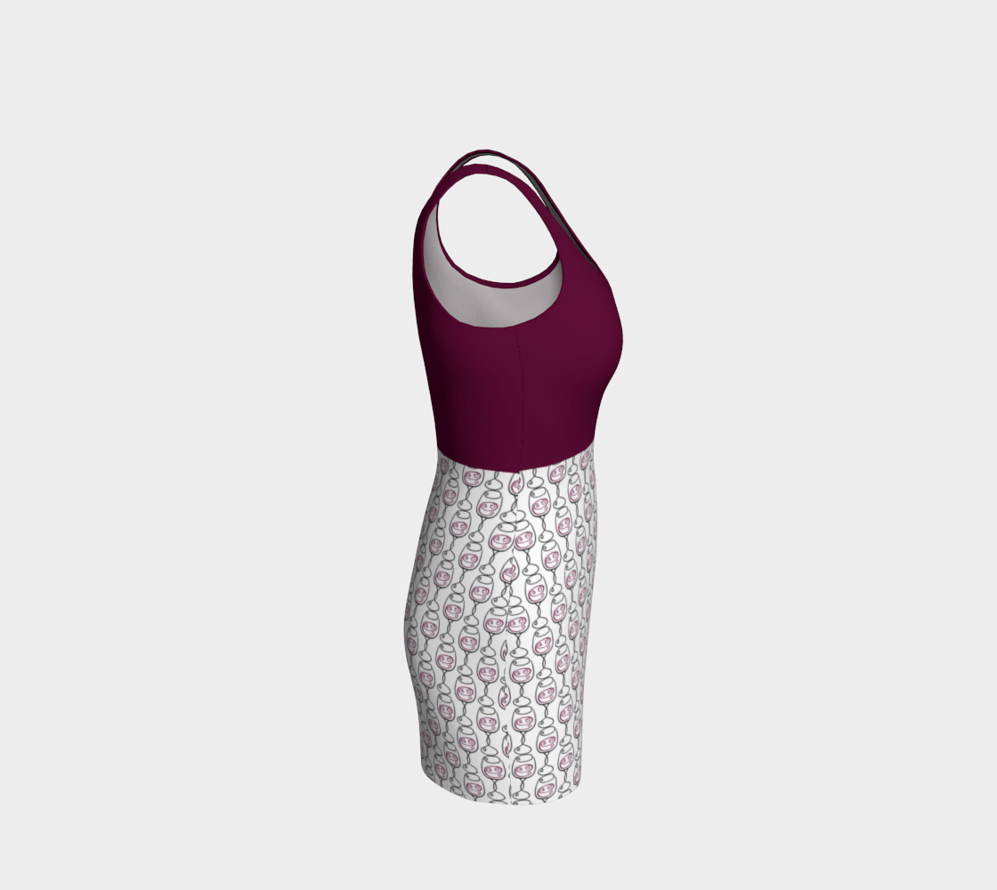 Wine is Always a Good Idea Bodycon Dress preview #4